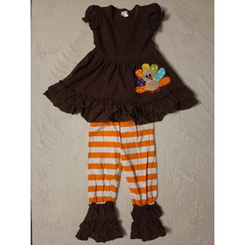 Thanksgiving outfit - applique/embroidery/seasnonal